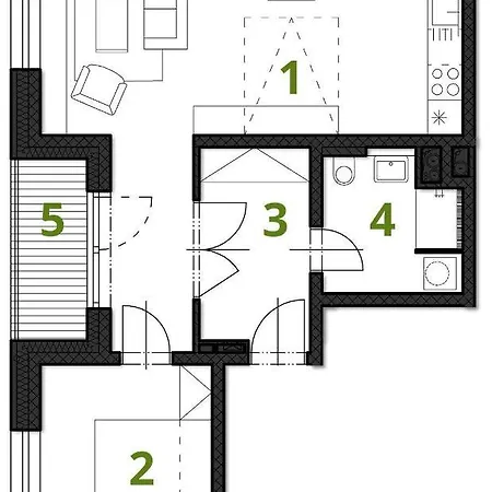 Appartement U Skiarealu Filipovice *